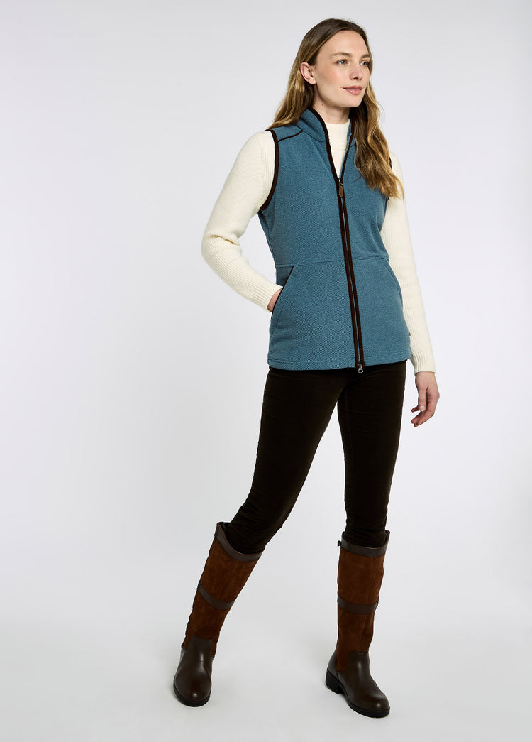 Carbury Fleece Gilet - Indigo
