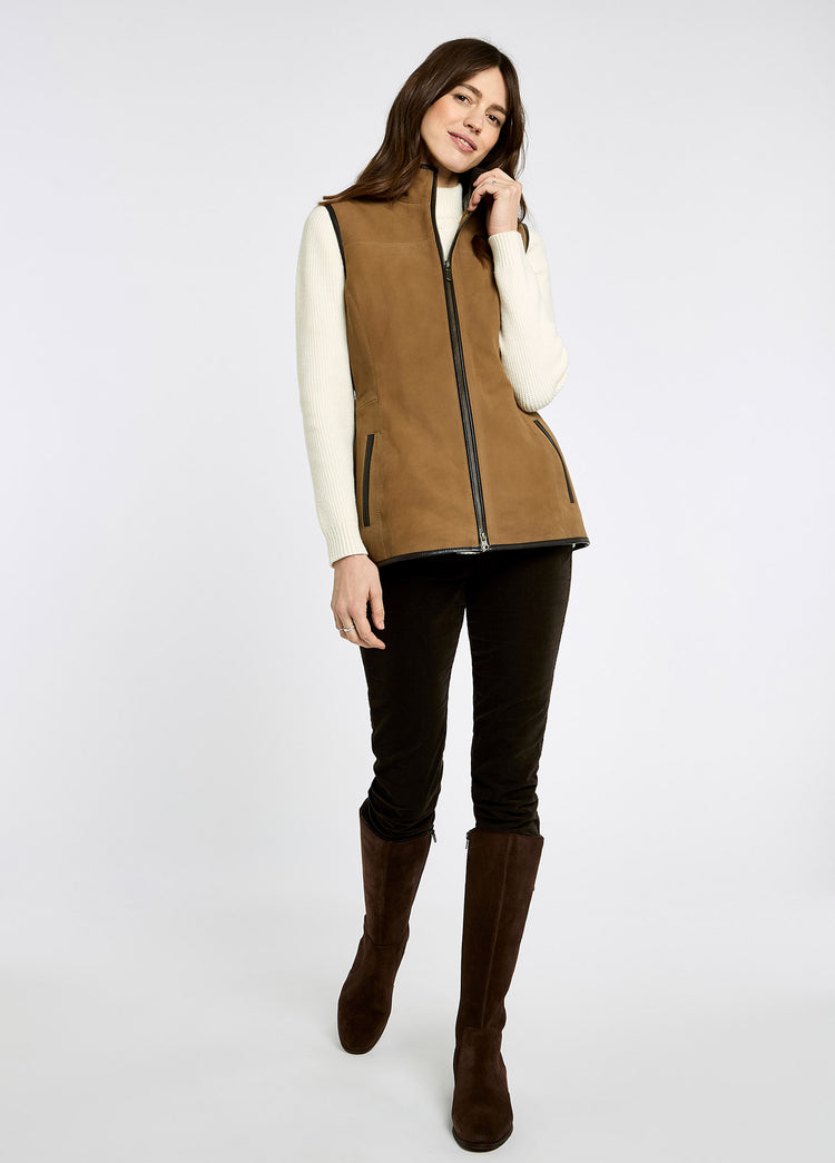 Kingston Leather Gilet - Tan