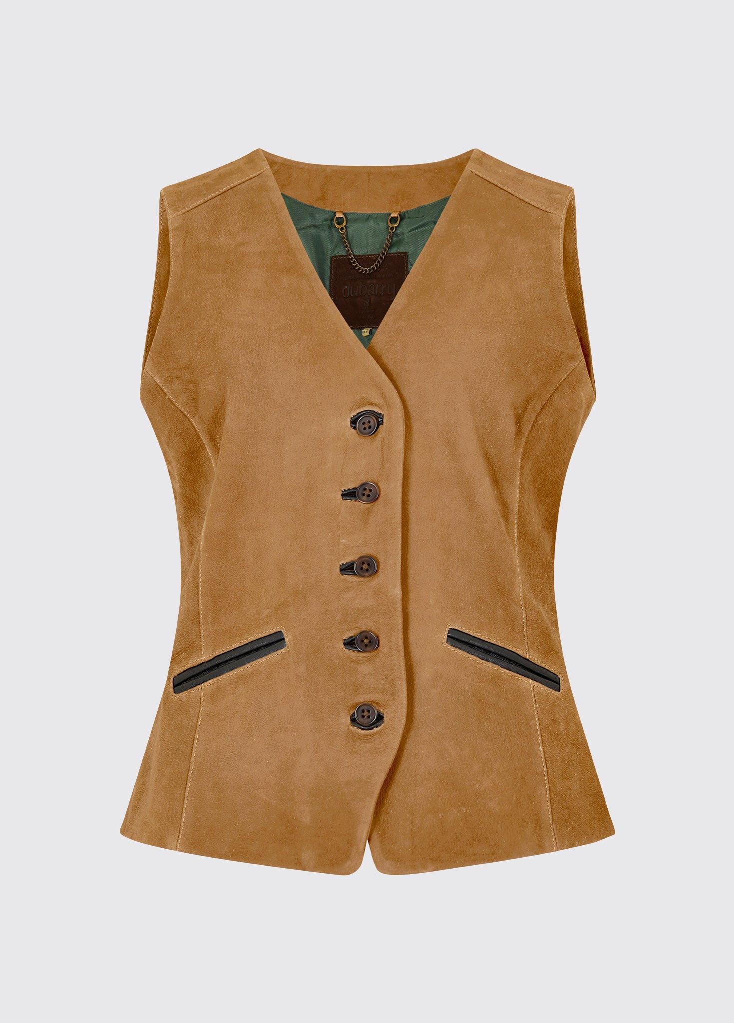 Greville Ladies Tailored Waistcoat - Tan