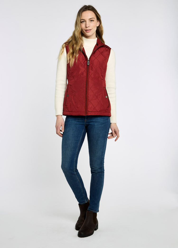 Heywood Women's Quilted Gilet - Red Pepper