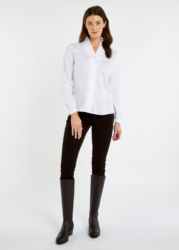 Woodsage Women’s cotton shirt - White