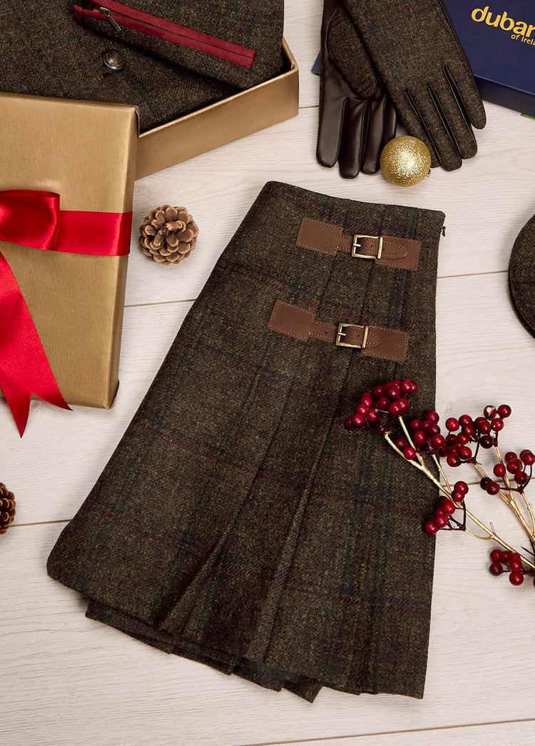 Blossom Tweed Skirt - Hemlock