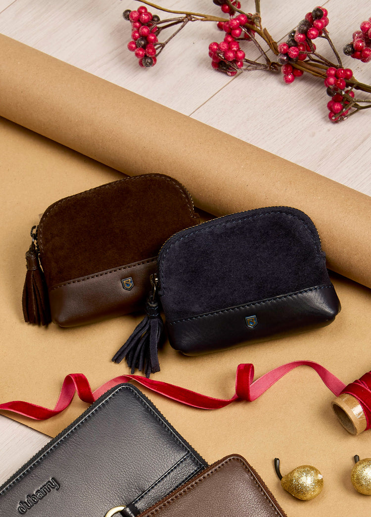 Richmond Ladies Suede Purse - Cigar