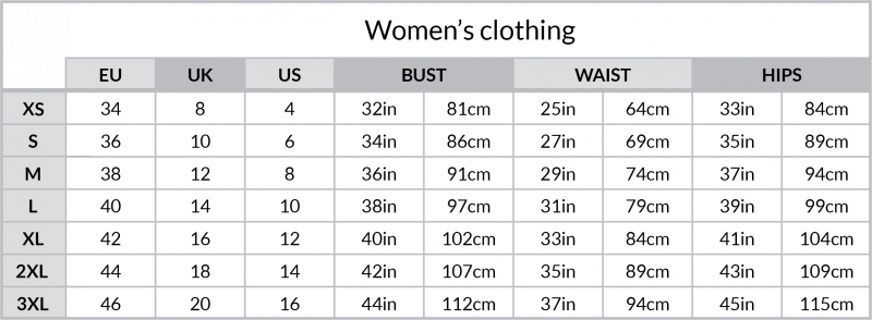 Size Guide  diia clothing