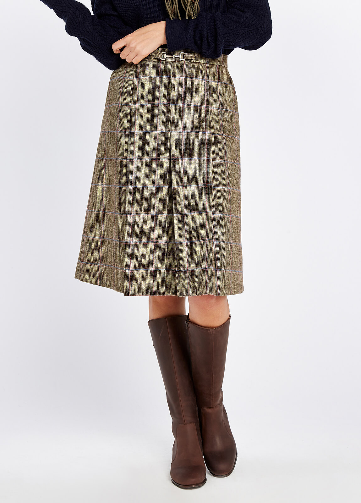 Spruce Woodrose Tweed Skirt | Dubarry of Ireland