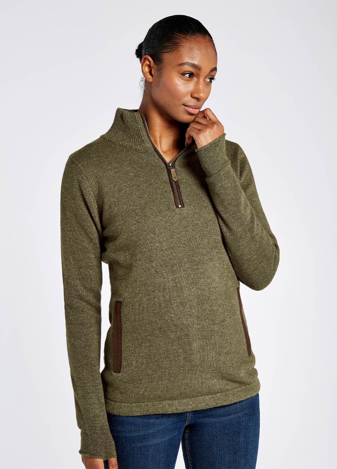 Morrisey Windproof Sweater Dusky Green